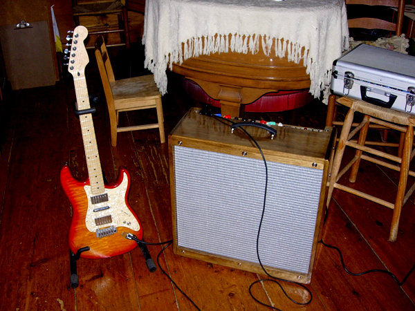 Amp with Strat